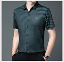 Men's Business Casual Plaid Shirt