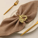 Alloy moon design napkin ring kitchen napkin holder