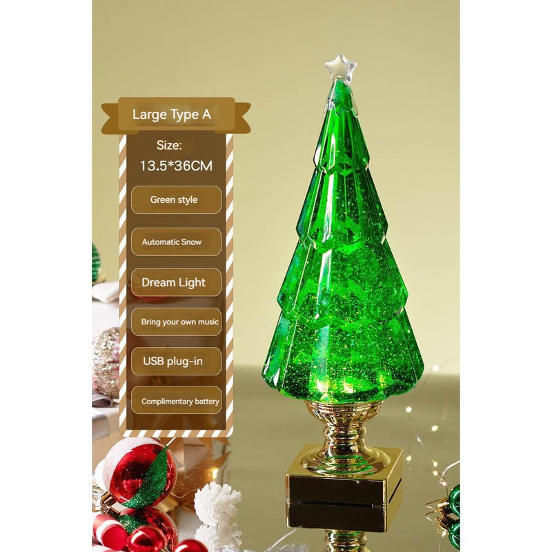 2023 new desktop mini light up christmas tree ambient decoration lights