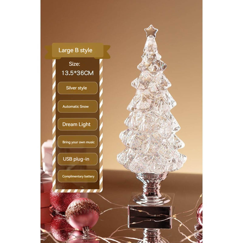 2023 new desktop mini light up christmas tree ambient decoration lights