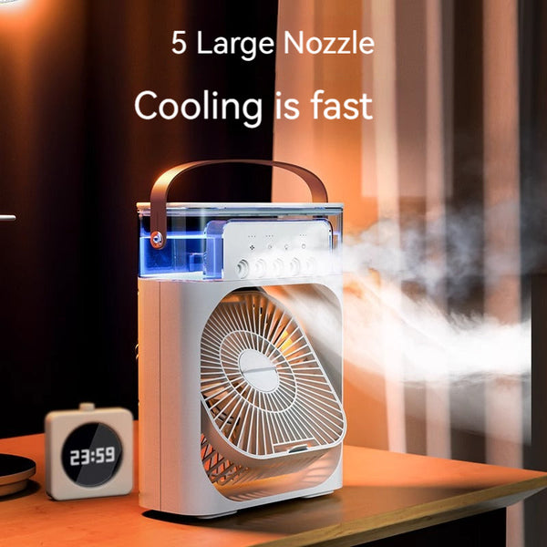 Multifunctional air conditioning fan refrigeration small household chiller electric fan powerful office cooling artifact fog