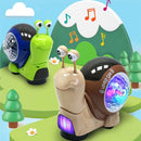 Creative All-directional Rocking Snail Toy - Children's Electric, 3D Lighting, Music Projection, Fun for the Whole Family