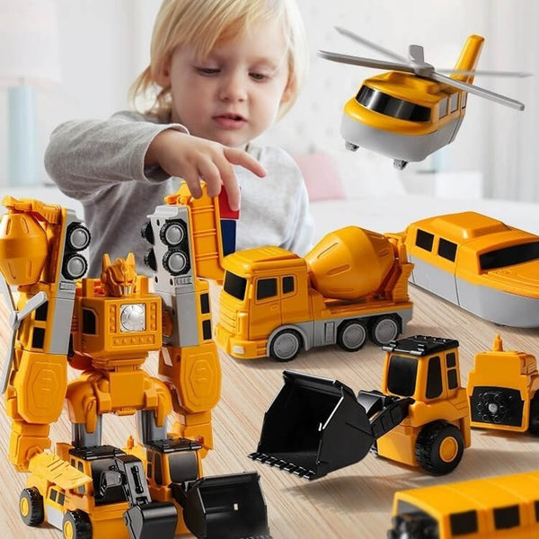 Magnetic Transform Engineering Car Assembled Toys