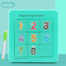 Number slide puzzle toy - children's educational game, exercise intelligence and enhance creativity