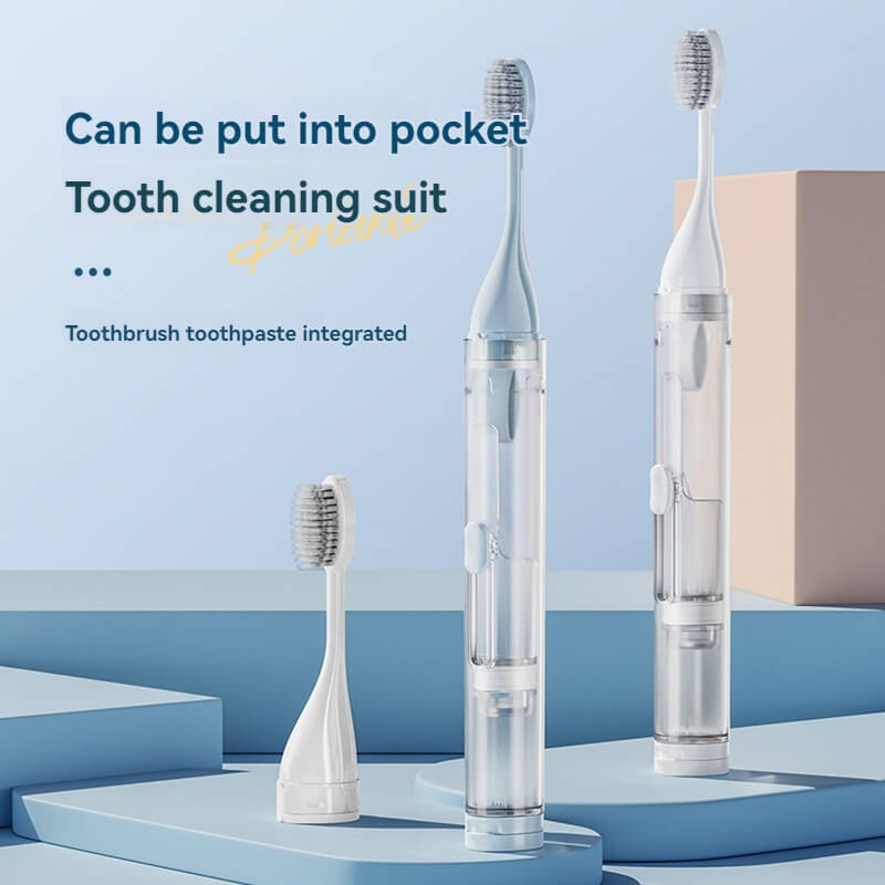 （2PCS)Portable travel toothbrush set