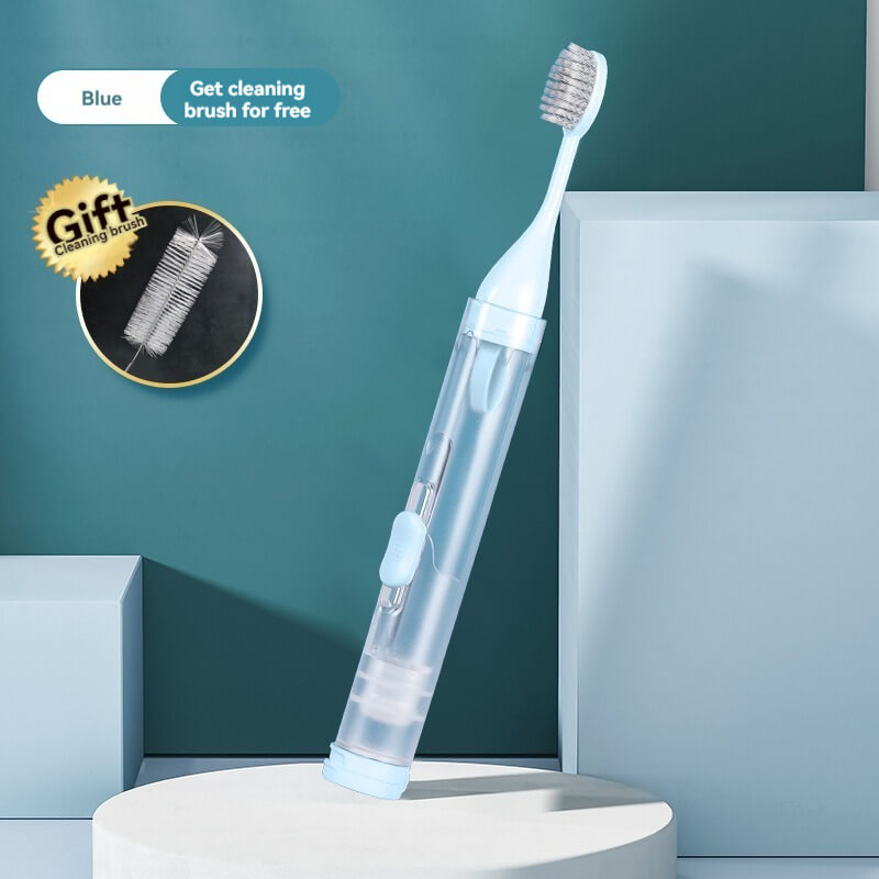 （2PCS)Portable travel toothbrush set