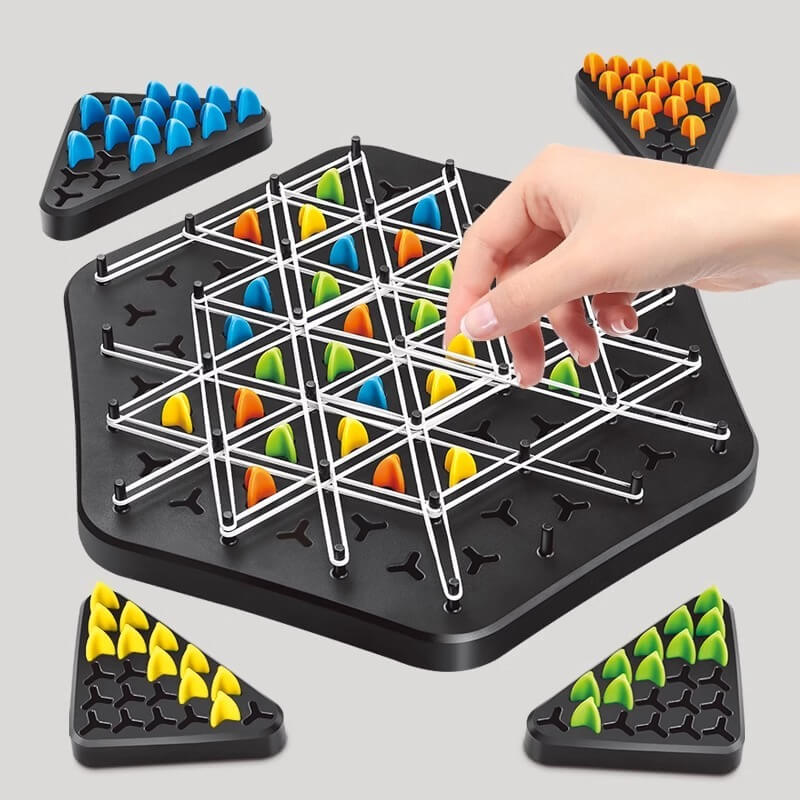 Chain triangle chess game - Strategic Fun for All! Premium Quality, Perfect for Reunions