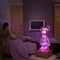 LED3D glass 8-color fireworks table lamp romantic and warm bear night light USB dreamy atmosphere bedside lamp