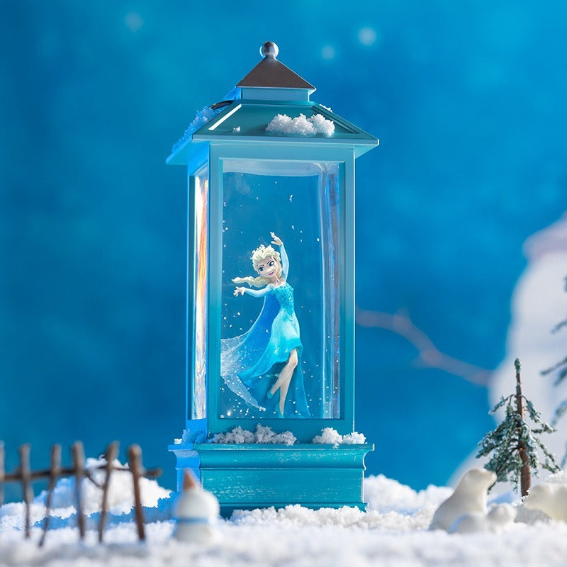 Princess Elsa Music Box Crystal Ball Music Box Disney Genuine Wind Lantern Frozen Snow Birthday Gift