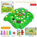 Children's tortoise and hare cross-country race interactive tabletop game