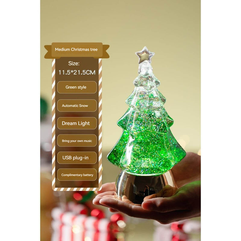 2023 new desktop mini light up christmas tree ambient decoration lights